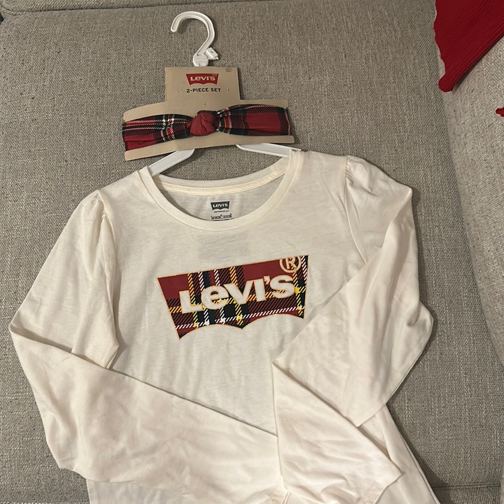 Levi’s Size Children’s Large Long Sleeved Shirt with headband